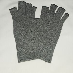 Isotoner Gray Fingerless Gloves
